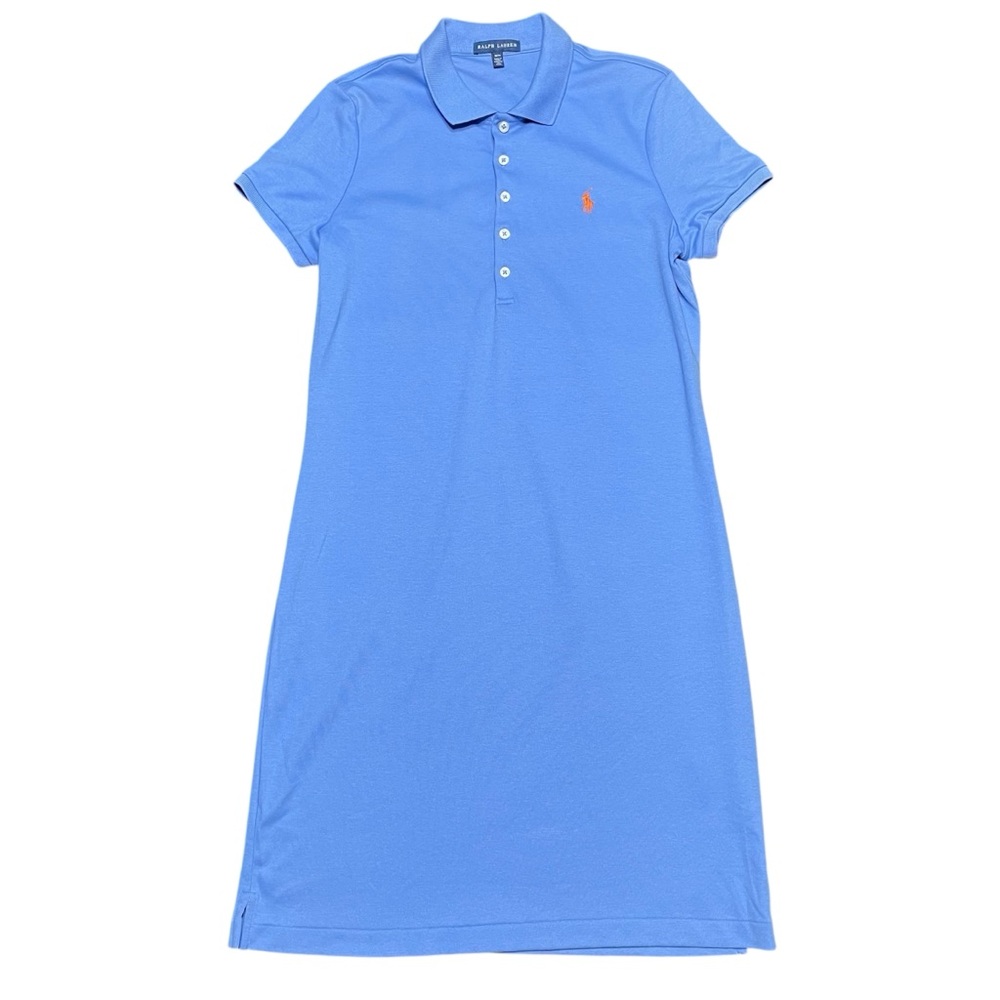 Polo Ralph Lauren Blue Vacay Preppy Old Money Tennis Dress Size Medium